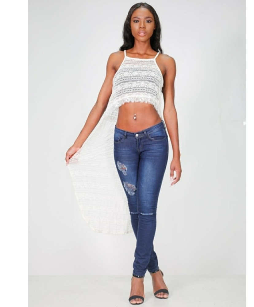 Lace Vailed Top